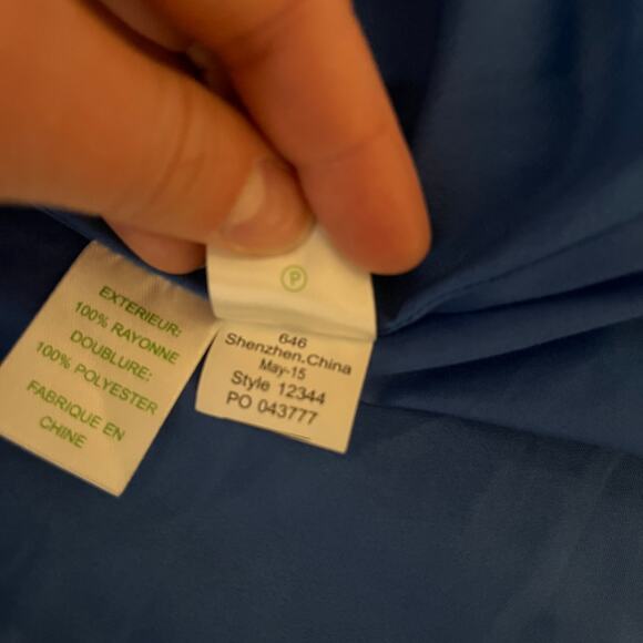 Lilly Pulitzer Paisley Wright Trapeze Tank Mini Dress Blue Crush Turquoise Small - Picture 7 of 8